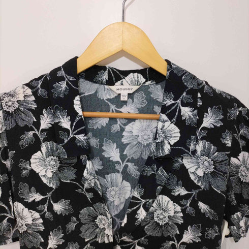 マウジー moussy 総柄 フラワーモチーフ オープンカラーシャツ レディース FREE