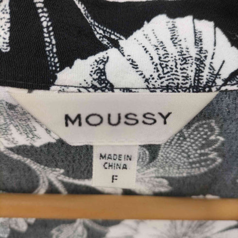 マウジー moussy 総柄 フラワーモチーフ オープンカラーシャツ レディース FREE