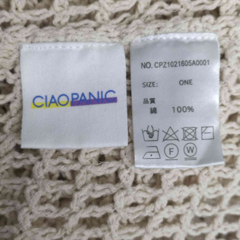 チャオパニック Ciaopanic 編みロングベスト レディース ONE SIZE