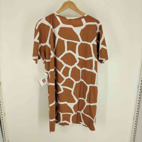 RAINFOREST CAFE USA製 大判プリント GIRAFFE キリン アニマル プリント S/S Tシャツ ワンピース レディース OSFM