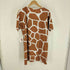 RAINFOREST CAFE USA製 大判プリント GIRAFFE キリン アニマル プリント S/S Tシャツ ワンピース レディース OSFM