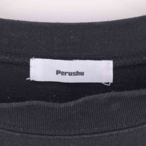 ペルーシュ Perushu フロントプリント クルーネックカットソー メンズ JPN:M