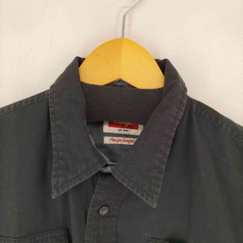 ラングラー Wrangler フラップポケット S/Sワークシャツ メンズ JPN:M