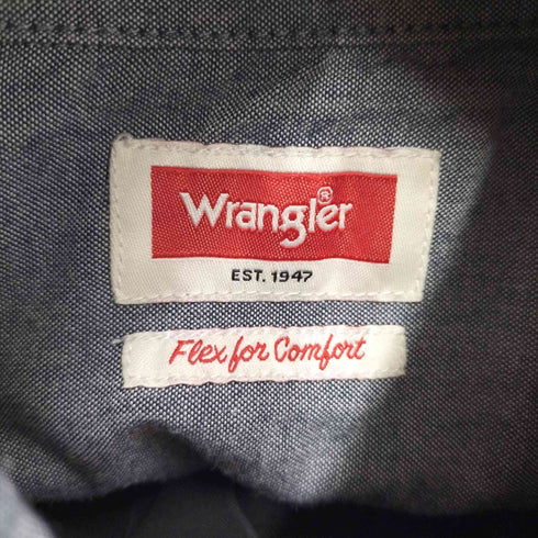 ラングラー Wrangler フラップポケット S/Sワークシャツ メンズ JPN:M