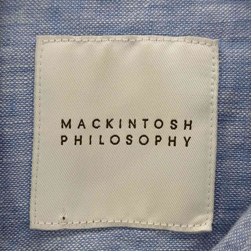 マッキントッシュフィロソフィー MACKINTOSH PHILOSOPHY S/S リネンBDシャツ メンズ US:38