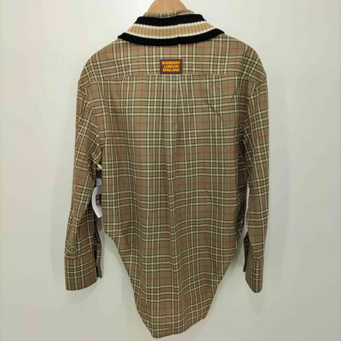 バーバリー BURBERRY knit trim shirt レディース UK:6