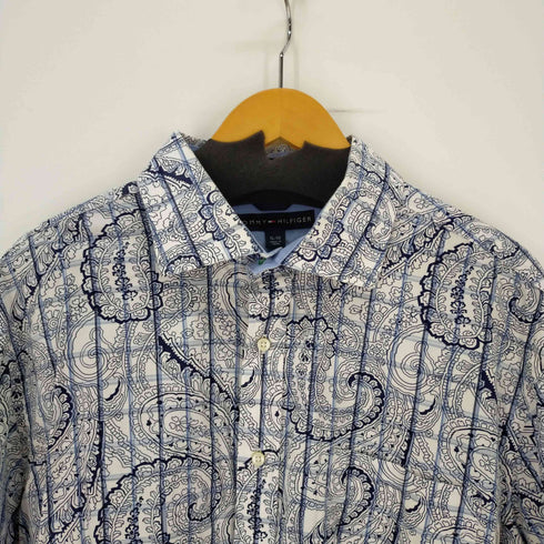 トミーヒルフィガー TOMMY HILFIGER ペイズリー柄ビックシルエットシャツ メンズ JPN:XL