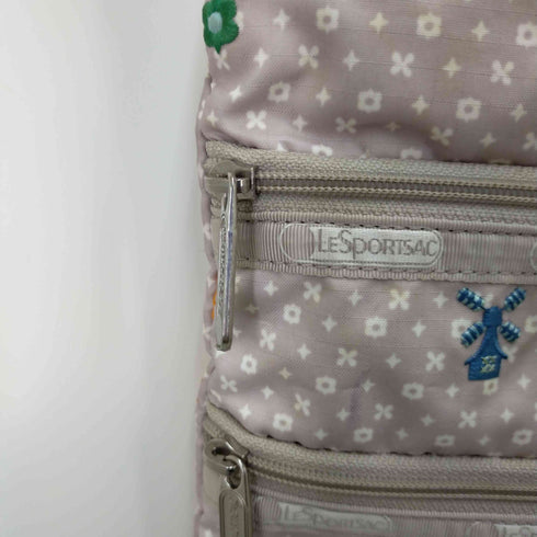 レスポートサック LeSportsac 3ZIP刺繍スクエアショルダーバッグ レディース