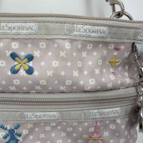 レスポートサック LeSportsac 3ZIP刺繍スクエアショルダーバッグ レディース