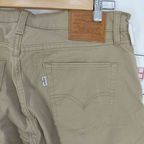 リーバイス Levis 白タブ 裏4433 511TM ジップフライ5ポケットパンツ メンズ W:33 L:32