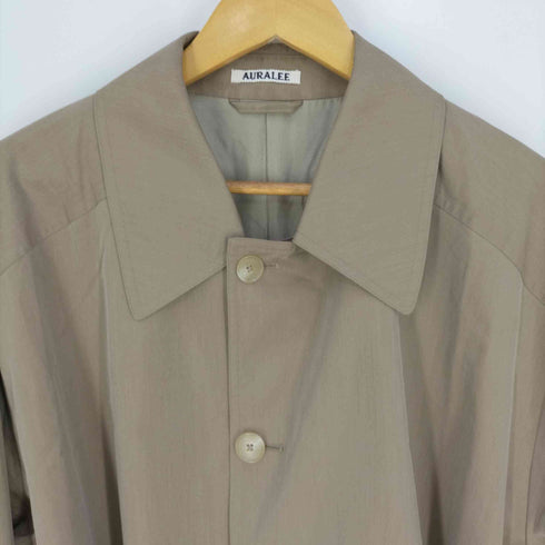 オーラリー AURALEE FINX POLYESTER WEATHER CHAMBRAY SOUTIEN COLLOAR COAT ステンカラーコート メンズ JPN:3