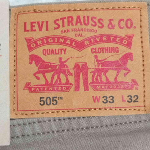 リーバイス Levis 裏4102 505 REGULAR STRETCH ジップアップ 5ポケットパンツ メンズ W:33 L:32