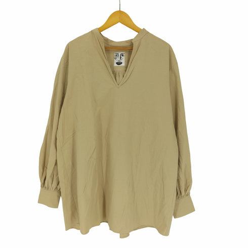 アッシュ ジャンピンジャップフラッシュ H JUMPIN JAP FLASH バックギャザー スキッパー ビッグシルエット ブラウス レディース