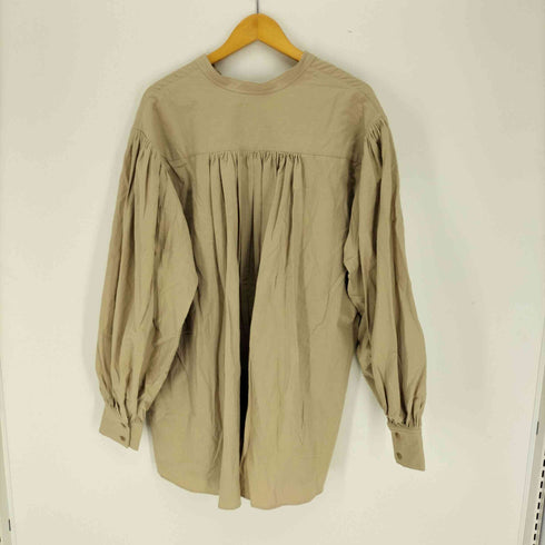 アッシュ ジャンピンジャップフラッシュ H JUMPIN JAP FLASH バックギャザー スキッパー ビッグシルエット ブラウス レディース