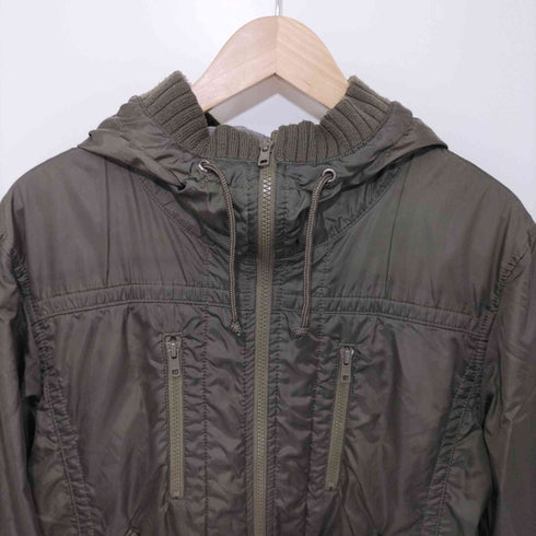 アルファインダストリーズ ALPHA INDUSTRIES リブフーデットミリタリージャケット メンズ import:M
