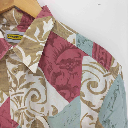 インターメッツォ INTERMEZZO 総柄ボタンシャツ メンズ import:M