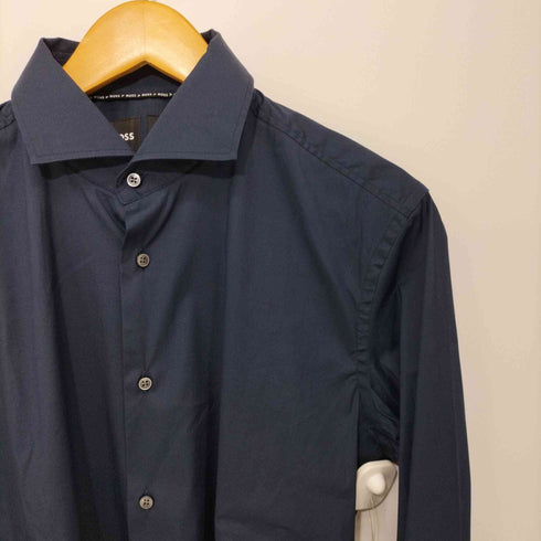 ヒューゴボス HUGO BOSS SLIM FIT STERTCH PERFORMANCE ストレッチ長袖シャツ メンズ 15 3/4