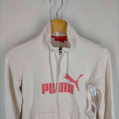 プーマ PUMA ロゴプリント ジップアップ ジャケット ドローコード レディース JPN:L