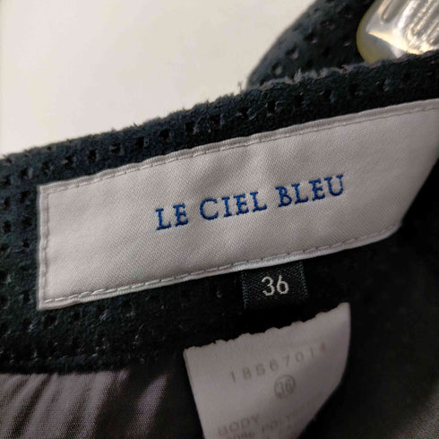 ルシェルブルー LE CIEL BLEU カットデザインフレアスカート レディース 36