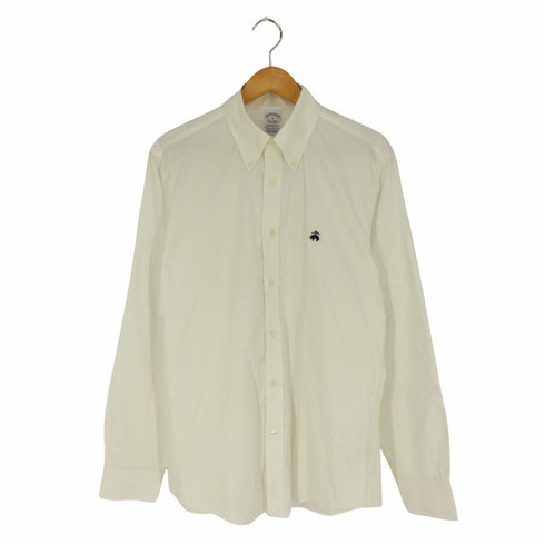 ブルックスブラザーズ BROOKS BROTHERS REGENT FIT ロゴ刺繍 ボタンダウンシャツ メンズ import:M