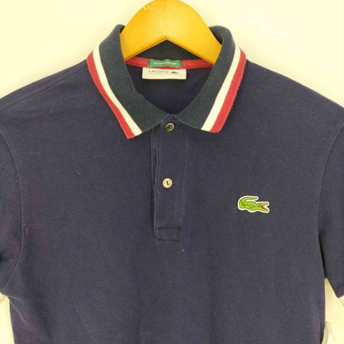 ラコステ LACOSTE トリコロール刺繍ポロシャツ メンズ 3