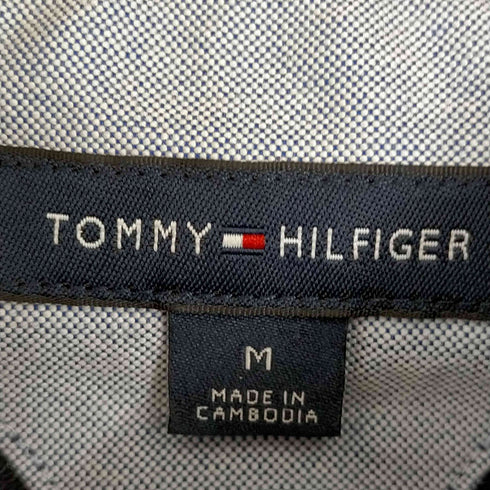 トミーヒルフィガー TOMMY HILFIGER ロゴ刺繍 ポロシャツ メンズ import:M