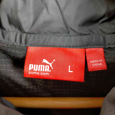 プーマ PUMA 00S 2WAY メッシュ切替 ドロストコード ダブルジップ ナイロンジャケット ナイロンベスト レディース JPN:L