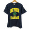 ONE VERSE THREE LEAF CLOVER COLLEGE LOGO S/S TSHIRT【NAVY】 メンズ import:L