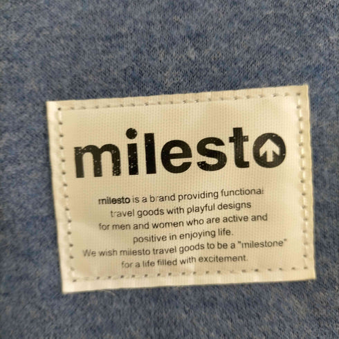 ミレスト milesto CORDURA 止水ジップ フロッピー メッセンジャーバッグ ショルダーバッグ マルチカラー メンズ L