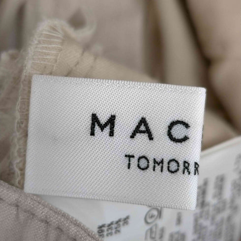 マカフィー MACPHEE レーヨンリネンコットン セミワイドクロップドパンツ レディース 36