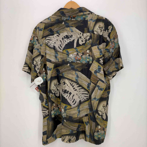 KARAKU がしゃどくろ 浮世絵 アロハシャツ メンズ JPN:L