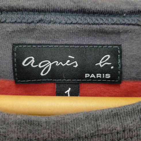 アニエスベー agnes b. ワイドボーダー柄カットソー レディース