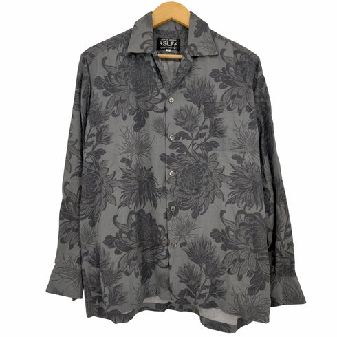 SEVENTY LIGHT FACT} 菊花繚乱 L/S Aloha Shirt メンズ JPN:M