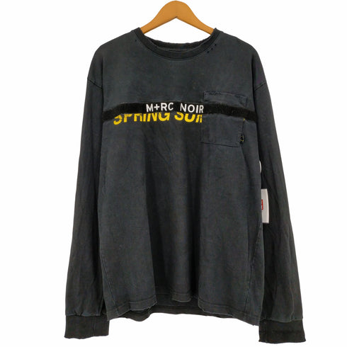 マルシェノア M+RC NOIR ダメージ加工 ロングスリーブTシャツ ロンT メンズ import:M