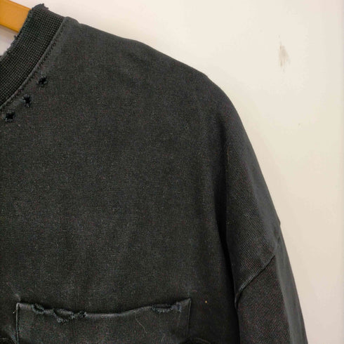 マルシェノア M+RC NOIR ダメージ加工 ロングスリーブTシャツ ロンT メンズ import:M