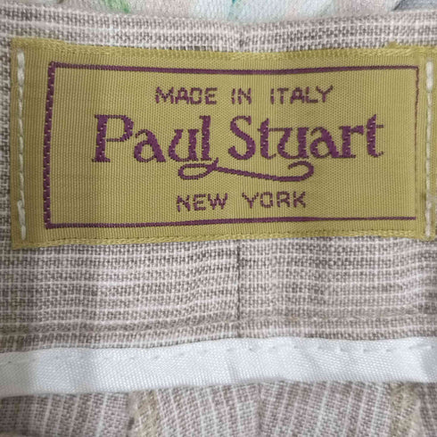 ポールスチュアート Paul Stuart イタリア製 ストライプ リネン ショートパンツ メンズ 40