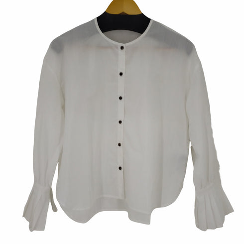 リシェグラマー Riche Glamour 袖フリルシャツ レディース JPN:M