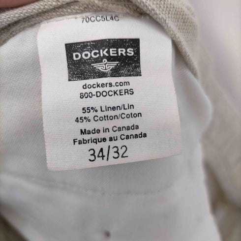 ドッカーズ DOCKERS 90S リネン混 2タック ワイドスラックス メンズ 34/32