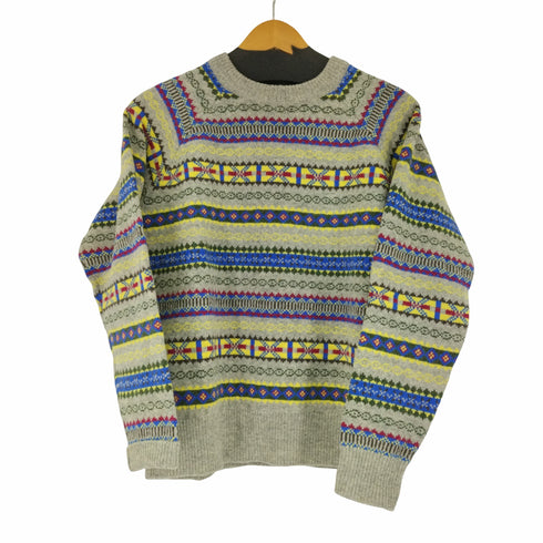 ビームスボーイ BEAMS BOY 総柄ウールニット レディース