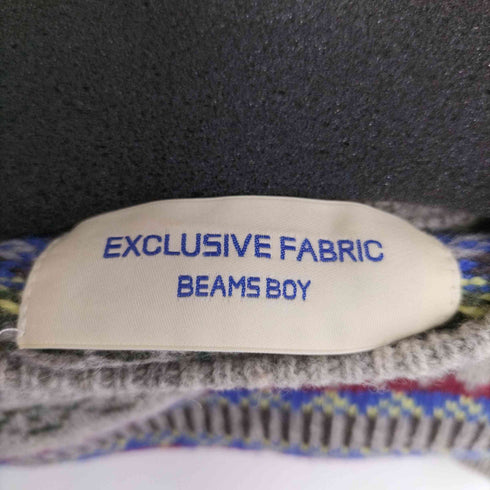 ビームスボーイ BEAMS BOY 総柄ウールニット レディース