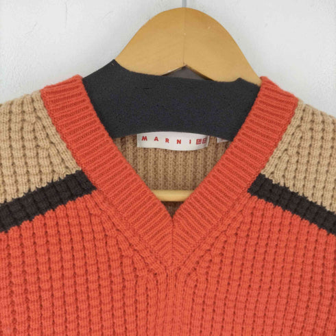 マルニ MARNI ポップコーンニットVネックセーター レディース JPN:M
