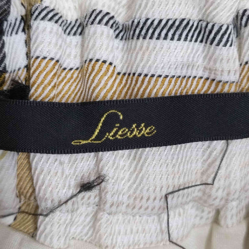 リエス Liesse チェックハイウエストパンツ レディース 3
