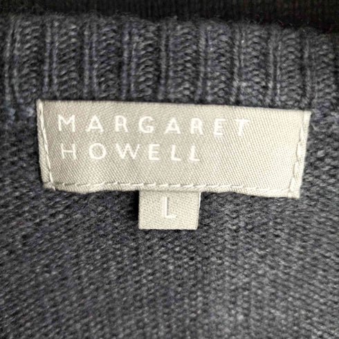 マーガレットハウエル MARGARET HOWELL カシミア混 フロントボタンセーター メンズ import:L