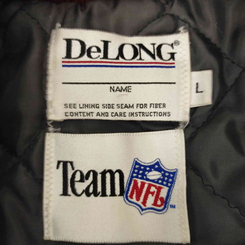 ディロング Delong 00S レザー切替ウールスタジャン レッドスキンズ インディアン メンズ JPN:L
