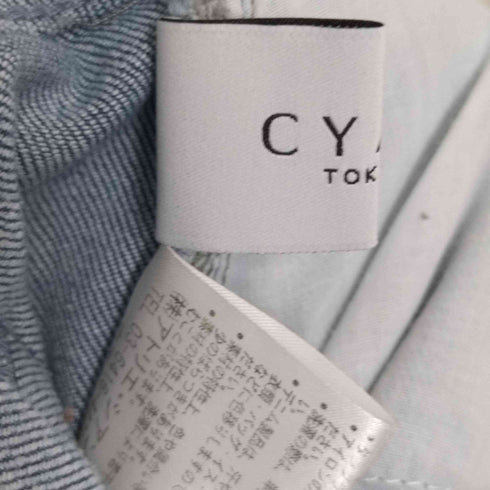 シアン CYAN リブウエスト デニムパンツ レディース JPN:38