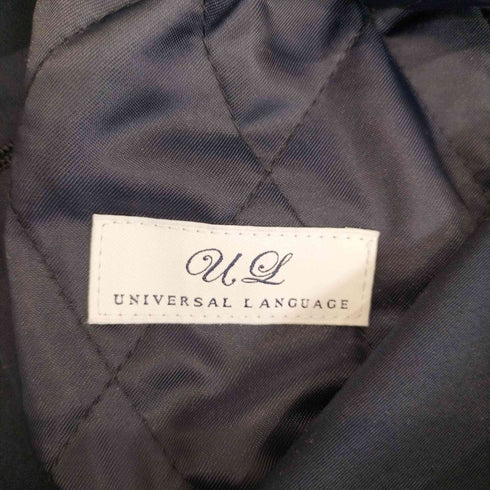 ユニバーサルランゲージ UNIVERSAL LANGUAGE SOLOTEX オーガニックコットン ダブルトレンチコート メンズ L