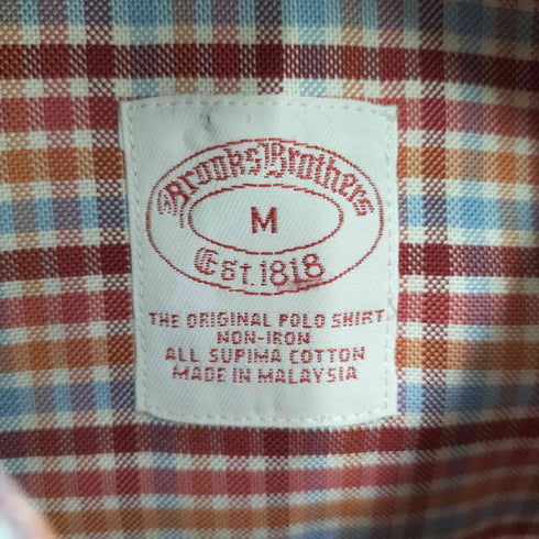 ブルックスブラザーズ BROOKS BROTHERS ロゴ刺繍 チェック BD L/Sシャツ メンズ JPN:M