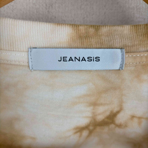 ジーナシス JEANASIS タイダイ染め オーバーサイズクールネックTシャツ レディース FREE