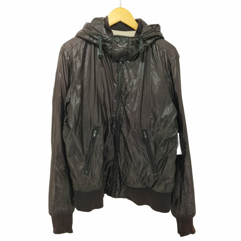 ディーゼル DIESEL 裏地パイル フーデッドナイロンジャケット メンズ import:XL