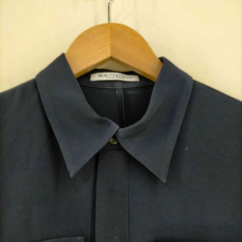 ビューティーアンドユースユナイテッドアローズ BEAUTY & YOUTH UNITED ARROWS ポリエステルツイル ワークジャンプスーツ レディース M